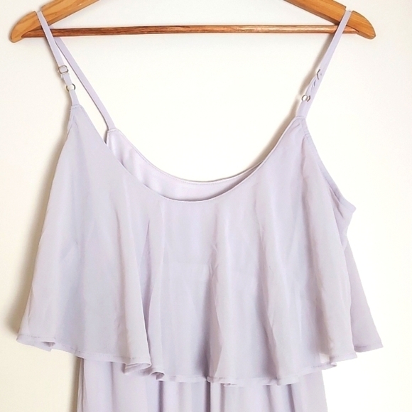 Show Me Your Mumu Caitlin Ruffle Maxi Dress Lavender Purple Size XS - Picture 7 of 14